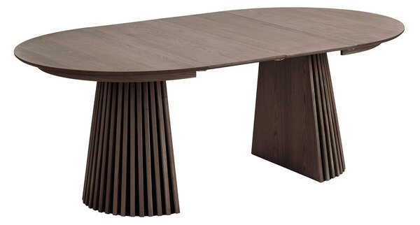 Okrągły rozkładany stół z blatem w dekorze dębu ø 120 cm Osaka – House Nordic