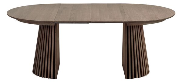 Okrągły rozkładany stół z blatem w dekorze dębu ø 120 cm Osaka – House Nordic