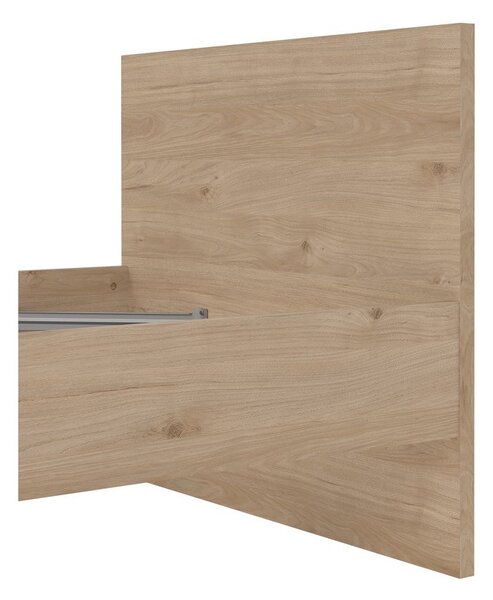 Łóżko jednoosobowe w dekorze dębu 90x190 cm Naia – Tvilum