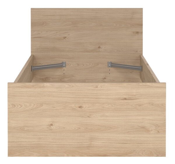 Łóżko jednoosobowe w dekorze dębu 90x190 cm Naia – Tvilum