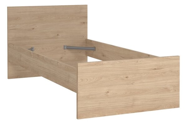 Łóżko jednoosobowe w dekorze dębu 90x190 cm Naia – Tvilum