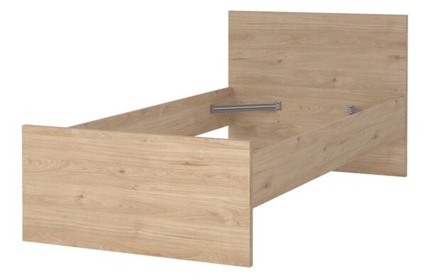 Łóżko jednoosobowe w dekorze dębu 90x190 cm Naia – Tvilum