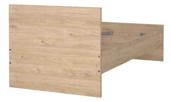 Łóżko jednoosobowe w dekorze dębu 90x190 cm Naia – Tvilum