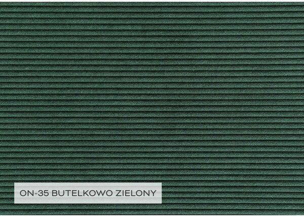 Ciemnozielony sztruksowy rozkładany narożnik (prawostronny) Lofty Lilly – Miuform