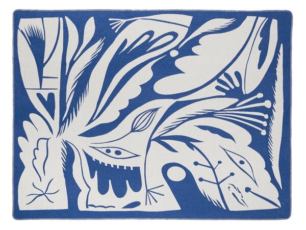 Niebieski koc 165x200 cm Lino – noo.ma