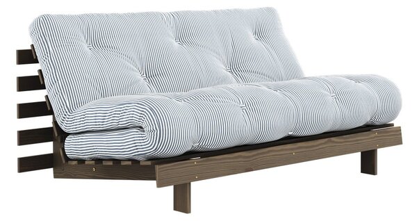 Biała/jasnoniebieska rozkładana sofa 160 cm Roots - Karup Design
