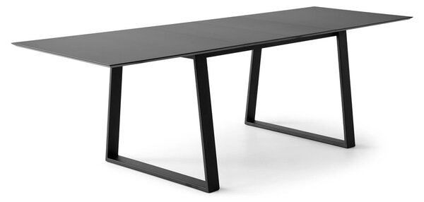 Czarny rozkładany stół z czarnym blatem 100x210 cm Meza – Hammel Furniture