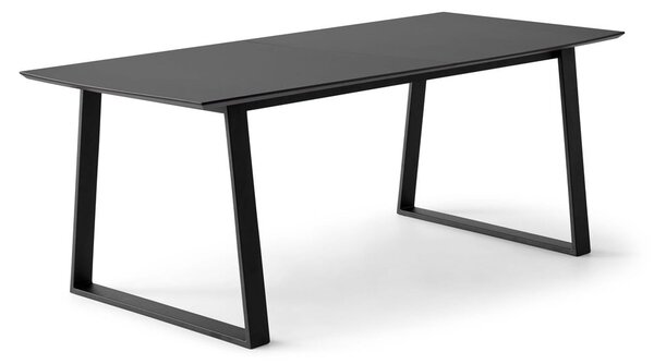 Czarny rozkładany stół z czarnym blatem 100x210 cm Meza – Hammel Furniture