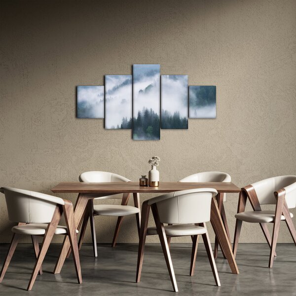 Obraz - Drzewa we mgle (125x70 cm)