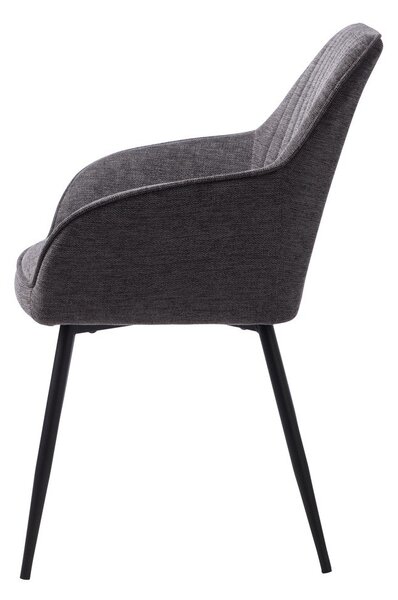 Ciemnoszare krzesło Nolan – Unique Furniture