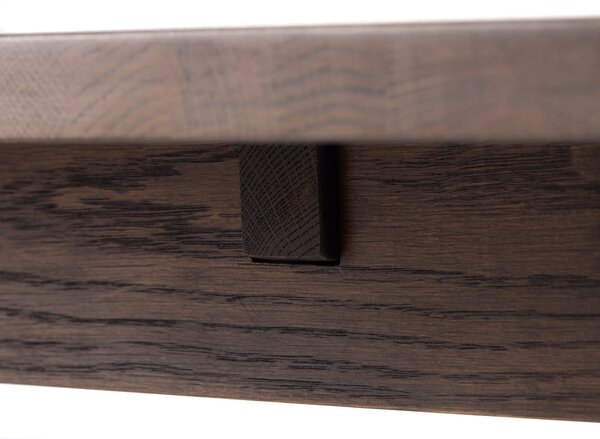 Brązowy rozkładany stół 95x180 cm Arun – Unique Furniture