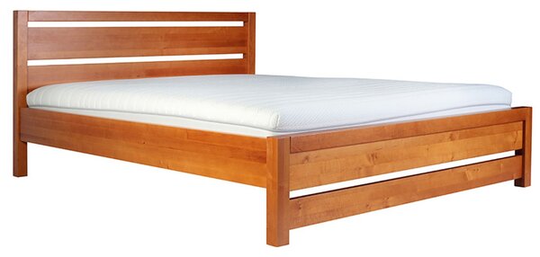 Łóżko drewniane Kolorado : Rozmiar - 100x200, Pojemnik na pościel - Tak, Rodzaj drewna - Olcha, Wybarwienie drewna - Olcha naturalna