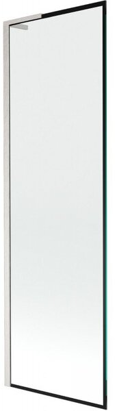 Mexen Next L parawan nawannowy 1-skrzydłowy 60 x 150 cm, czarna ramka, nikiel szczotkowany - 895-060-000-03-70-97