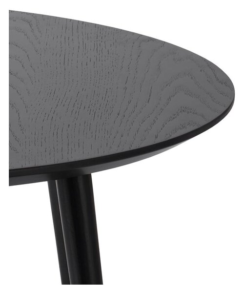 Czarne okrągłe stoliki zestaw 2 szt. ø 88 cm Adda – Unique Furniture