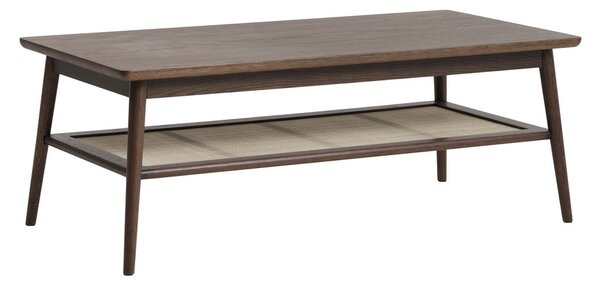 Brązowy stolik z blatem w dekorze dębu 60x120 cm Barrali – Unique Furniture