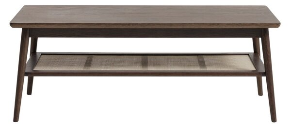 Brązowy stolik z blatem w dekorze dębu 60x120 cm Barrali – Unique Furniture