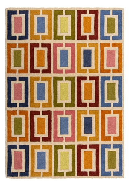 Wełniany dywan tkany ręcznie 80x150 cm Retro Blocks – Flair Rugs