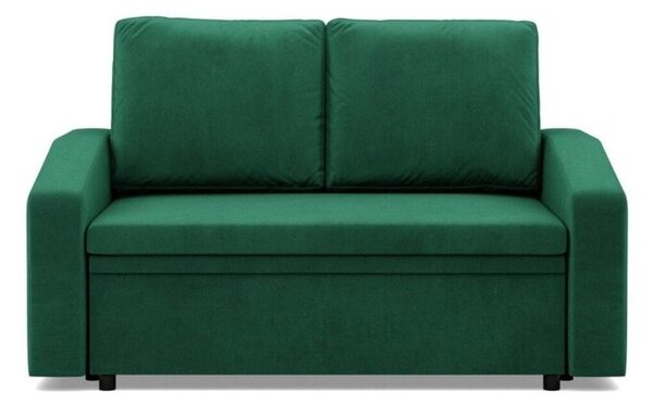 Sofa z funkcjÄ spania, BLOM, velvet, 148x87x90 cm, butelkowa zieleÅ | TYLETEGOTU