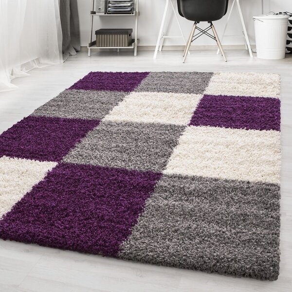 Fioletowo-szary dywan 60x110 cm Life – Ayyildiz Carpets