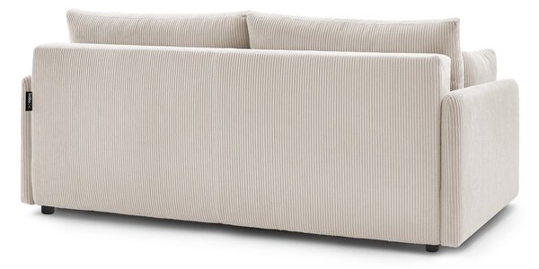 Beżowa sztruksowa rozkładana sofa 211 cm Marcel – Bobochic Paris