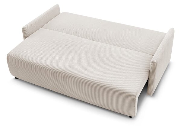 Beżowa sztruksowa rozkładana sofa 211 cm Marcel – Bobochic Paris