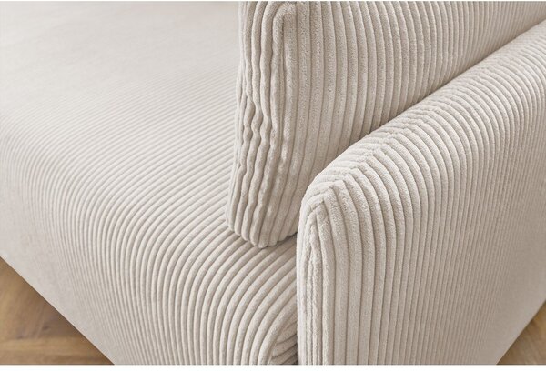 Beżowa sztruksowa rozkładana sofa 211 cm Marcel – Bobochic Paris