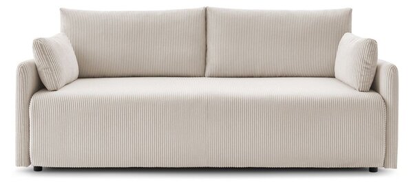 Beżowa sztruksowa rozkładana sofa 211 cm Marcel – Bobochic Paris