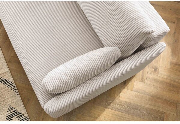 Beżowa sztruksowa rozkładana sofa 211 cm Marcel – Bobochic Paris