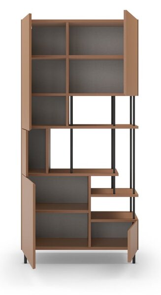 Ceglasty regał 84x175 cm Perla – Marckeric