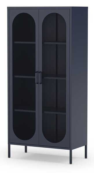 Ciemnoniebieska szafka 80x170 cm Diora – Marckeric
