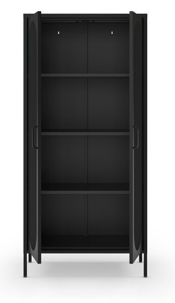 Czarna szafka 80x170 cm Diora – Marckeric