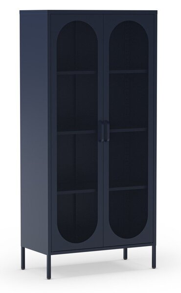 Ciemnoniebieska szafka 80x170 cm Diora – Marckeric