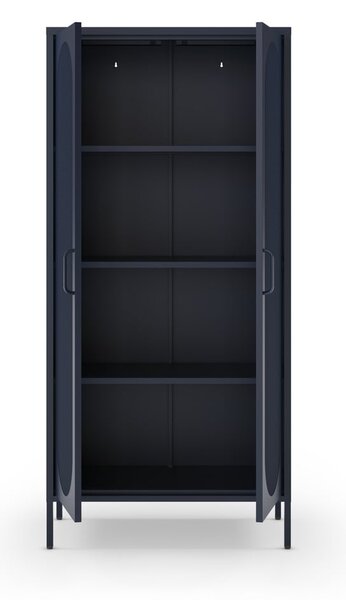 Ciemnoniebieska szafka 80x170 cm Diora – Marckeric