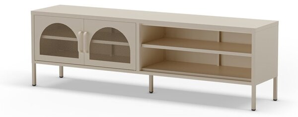 Kremowa szafka pod TV 160x50 cm Diora – Marckeric