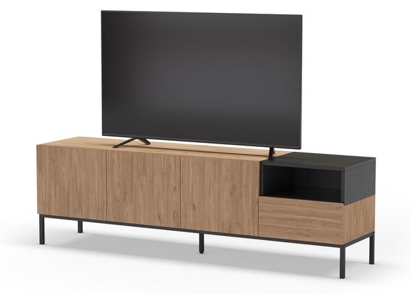 Szafka pod TV w naturalnym kolorze 180x55 cm Cailin – Marckeric