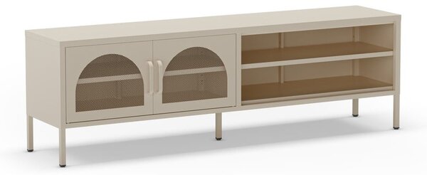 Kremowa szafka pod TV 160x50 cm Diora – Marckeric