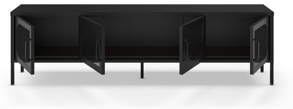 Czarna szafka pod TV 180x50 cm Tayra – Marckeric
