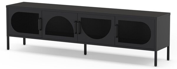 Czarna szafka pod TV 180x50 cm Tayra – Marckeric