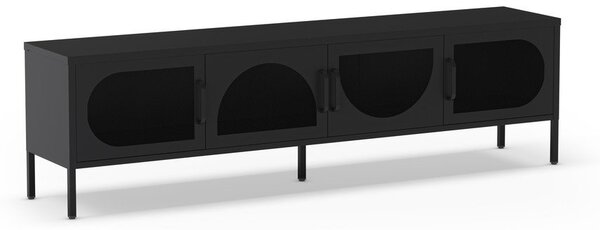 Czarna szafka pod TV 180x50 cm Tayra – Marckeric