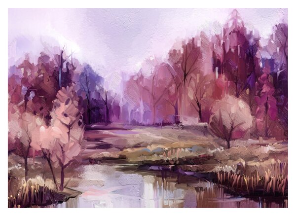 Obraz - Malarstwo pejzażowe jesienne (70x50 cm)