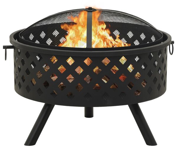Palenisko z pogrzebaczem, 68 cm, XXL, stal