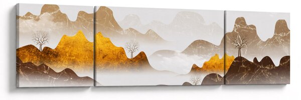 Obraz - Góry we mgle (170x50 cm)