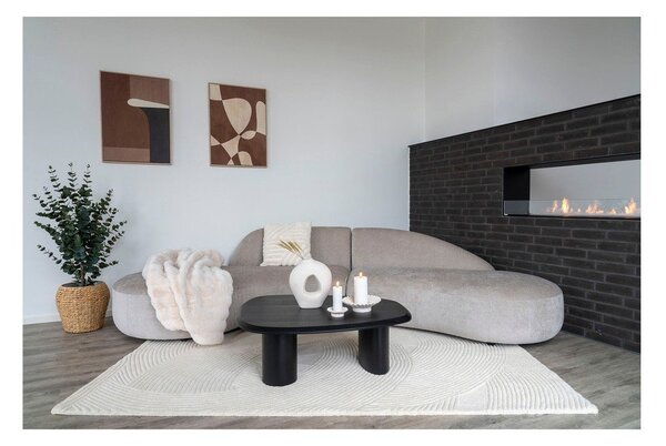 Kremowy wełniany dywan tkany ręcznie 160x230 cm Pune – House Nordic
