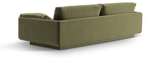 Jasnozielona aksamitna sofa 250 cm Torino – Micadoni