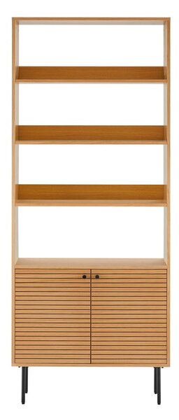 Regał w dekorze dębu w naturalnym kolorze 80x200 cm Kyoto – House Nordic