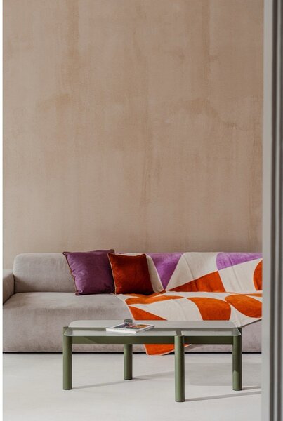 Zielony stolik ze szklanym blatem 55x105 cm Kob – noo.ma