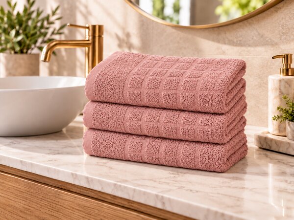 Ręcznik kąpielowy SOFT 70x140 cm brudny róż, 100% bawełna