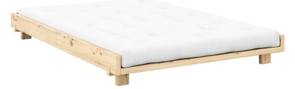 Łóżko dwuosobowe z litego drewna sosnowego ze stelażem 160x200 cm Social Bed – Karup Design