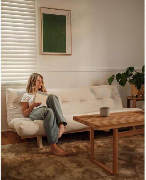 Sofa rozkładana Karup Design Lean Raw Linen