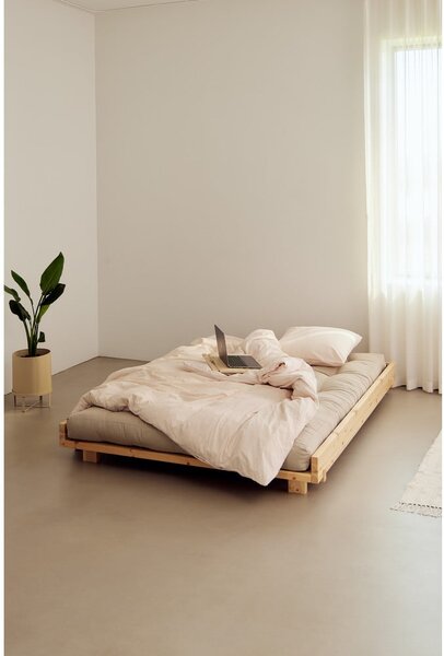 Łóżko dwuosobowe z litego drewna sosnowego ze stelażem 160x200 cm Social Bed – Karup Design
